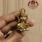 Miniature Brass Lakshmi Idol 1.5 Inch