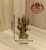 Brass Murugan Idol 2.5 Inch