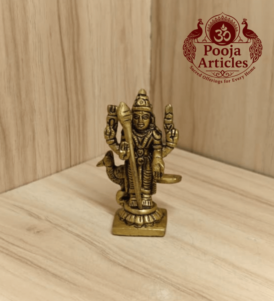 Brass Murugan Idol 2.5 Inch