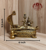 Brass Padmanabhaswamy Statue 5.5 Inch - Image 2