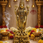 Premium Brass Tirupati Balaji Idol 7.7 Inch