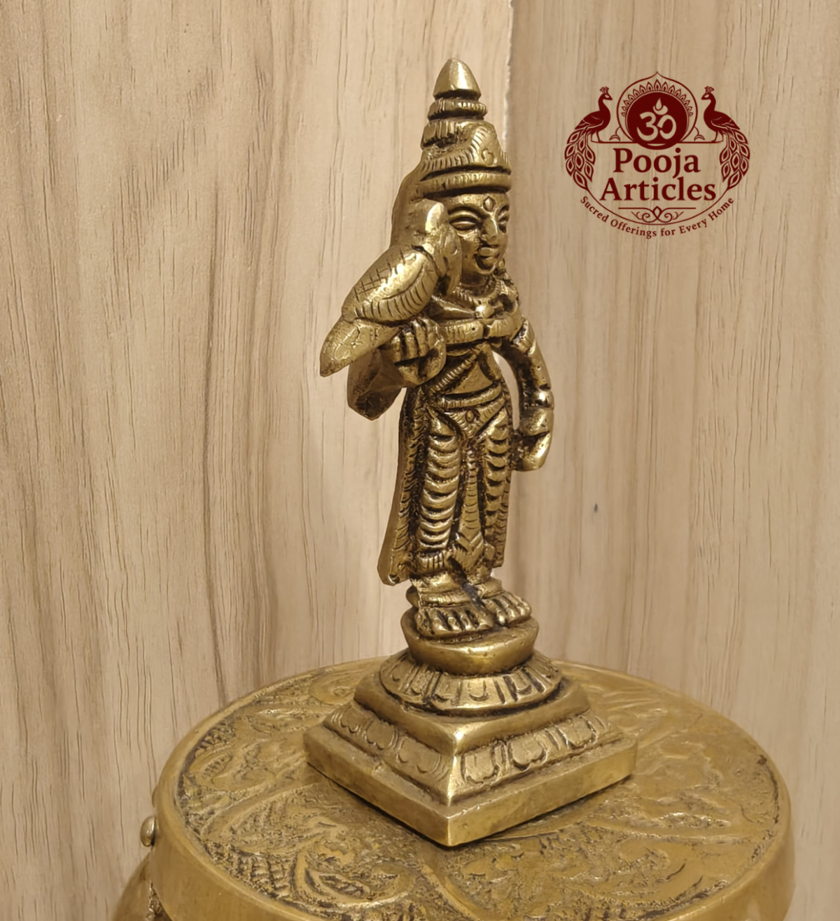 Brass Madurai Meenakshi Statue 3.4 Inch