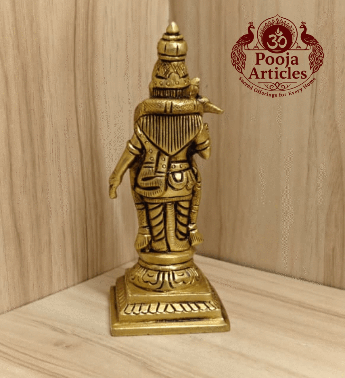 Brass Meenakshi Amman Statue 5 Inch - Image 5