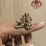 Miniature Brass Durga Devi Statue 1 Inch