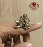 Miniature Brass Durga Devi Statue 1 Inch