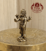Miniature Brass Lord Vishnu Idol 1.5 Inch