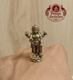 Brass Miniature Lord Vishnu Idol 1.5 Inch