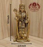 Brass Murugan Statue 5.5 Inch