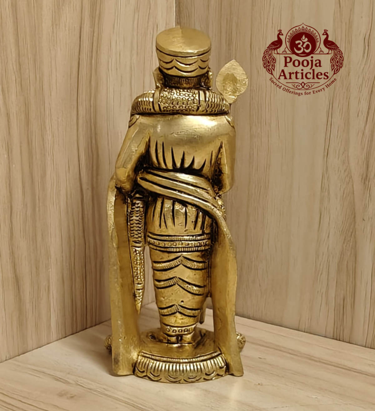 Brass Murugan Statue 5.5 Inch
