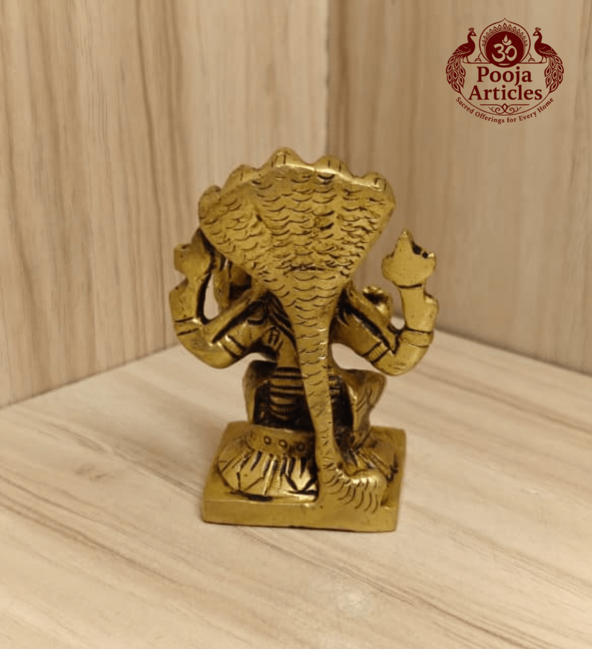 Brass Narasimha Lakshmi Statue 3 Inch