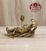 Brass Padmanabha Swamy Reclining Statue 5.2 Inch - Image 3
