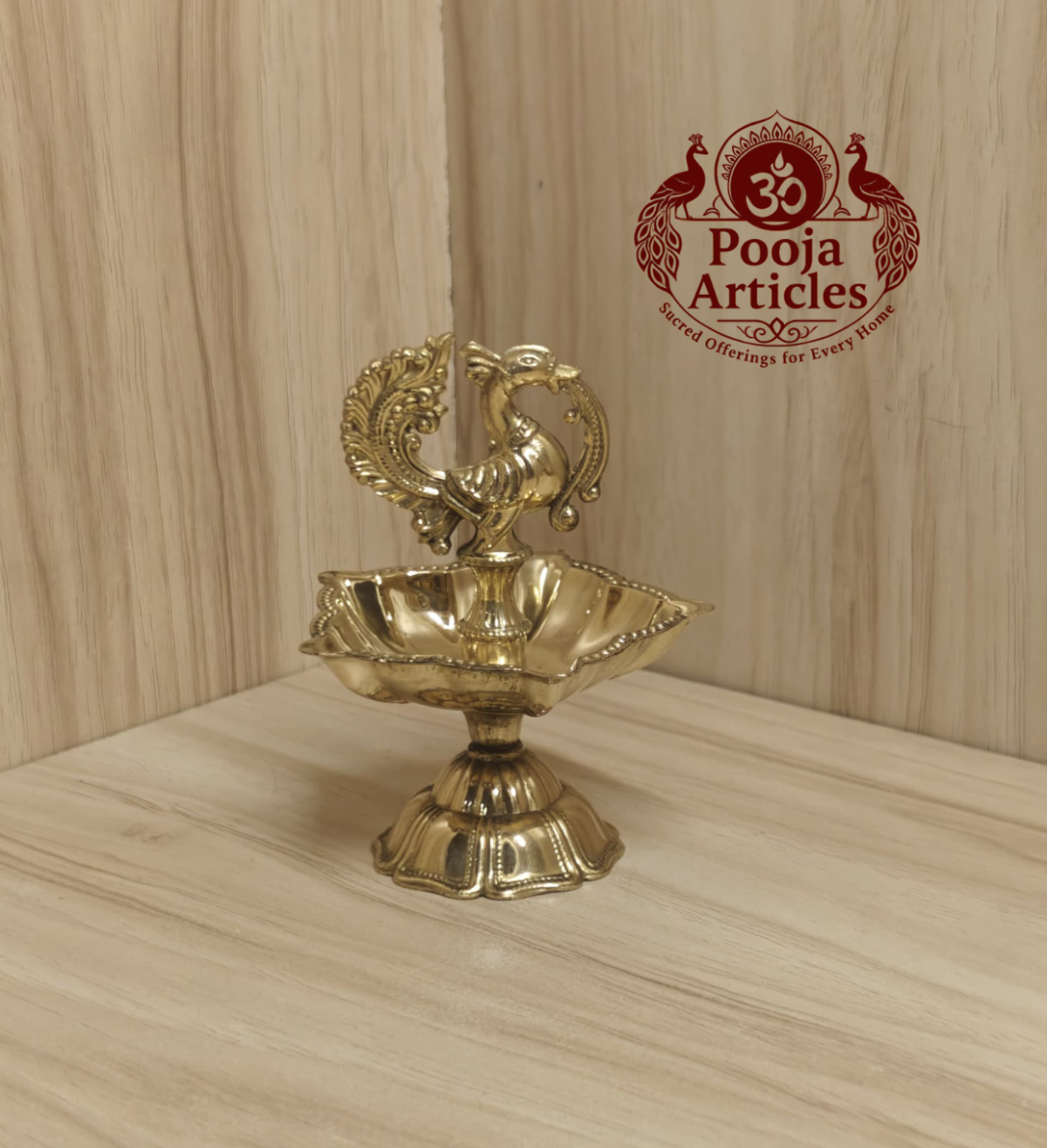 Brass Peacock Diya Size 1 – 3.5 Inch