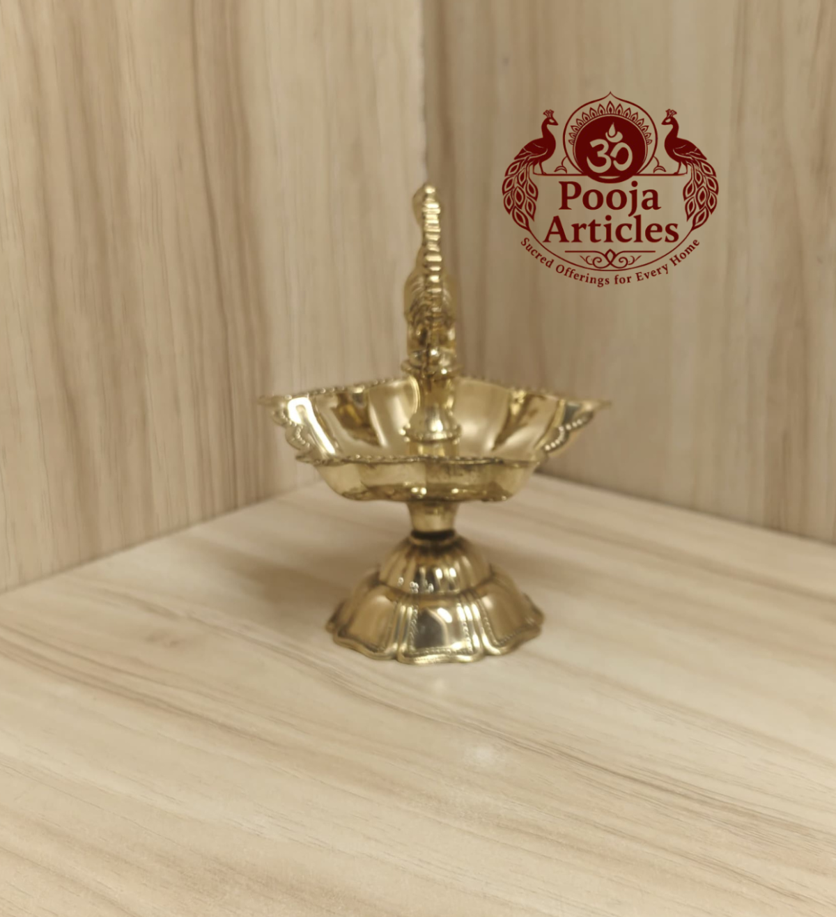 Brass Peacock Diya Size 1 – 3.5 Inch