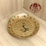 Brass Peacock Pin Tray 6.2 Inch