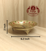 Brass Peacock Pin Tray 6.2 Inch