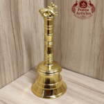 Premium Brass Pooja Bell with Nandi Handle 4.6 Inch