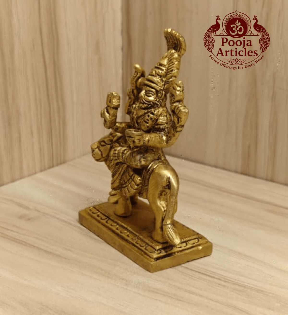 Brass Pratyangira Devi Statue 4 Inch