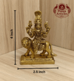 Brass Pratyangira Devi Statue 4 Inch
