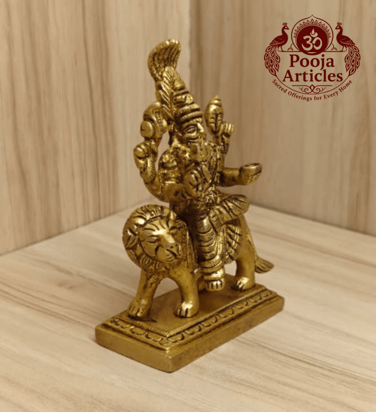Brass Pratyangira Devi Statue 4 Inch
