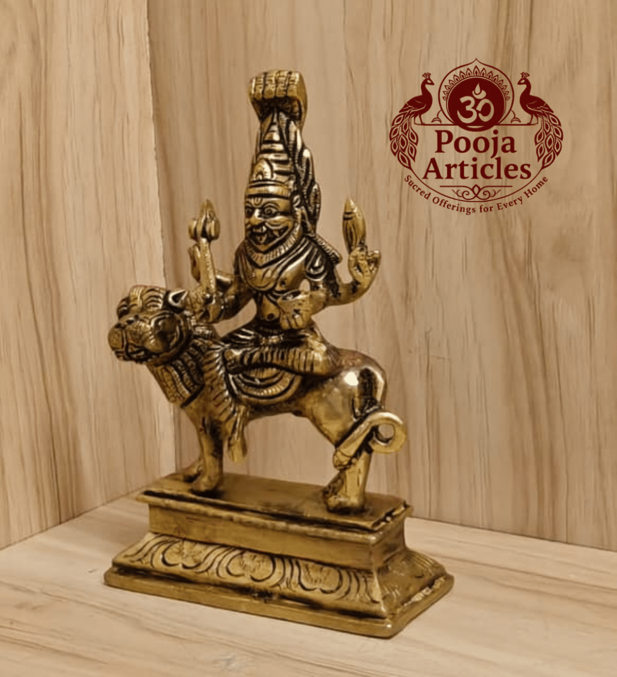 Brass Pratyangira Devi Statue 6.2 Inch