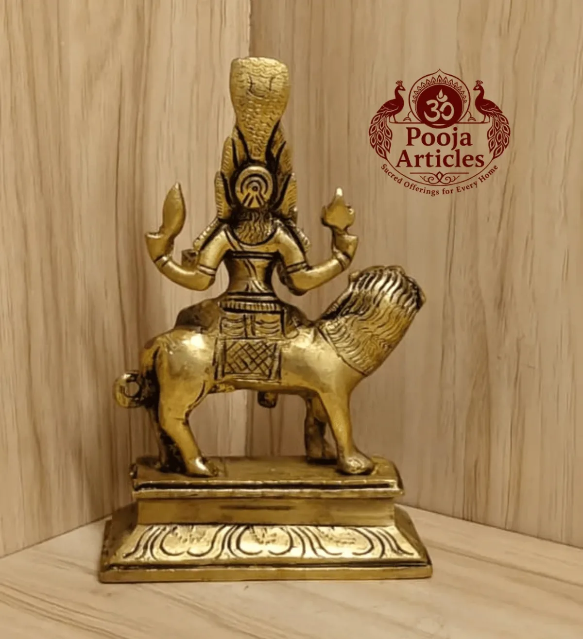 Brass Pratyangira Devi Statue 6.2 Inch