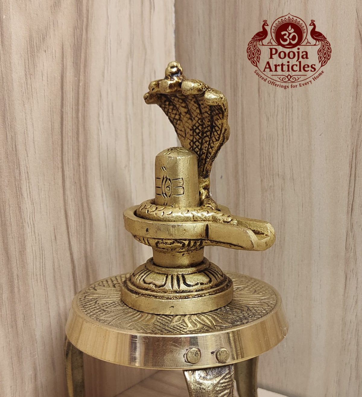 Brass Shiva Lingam Statue 3.4 Inch - Image 4