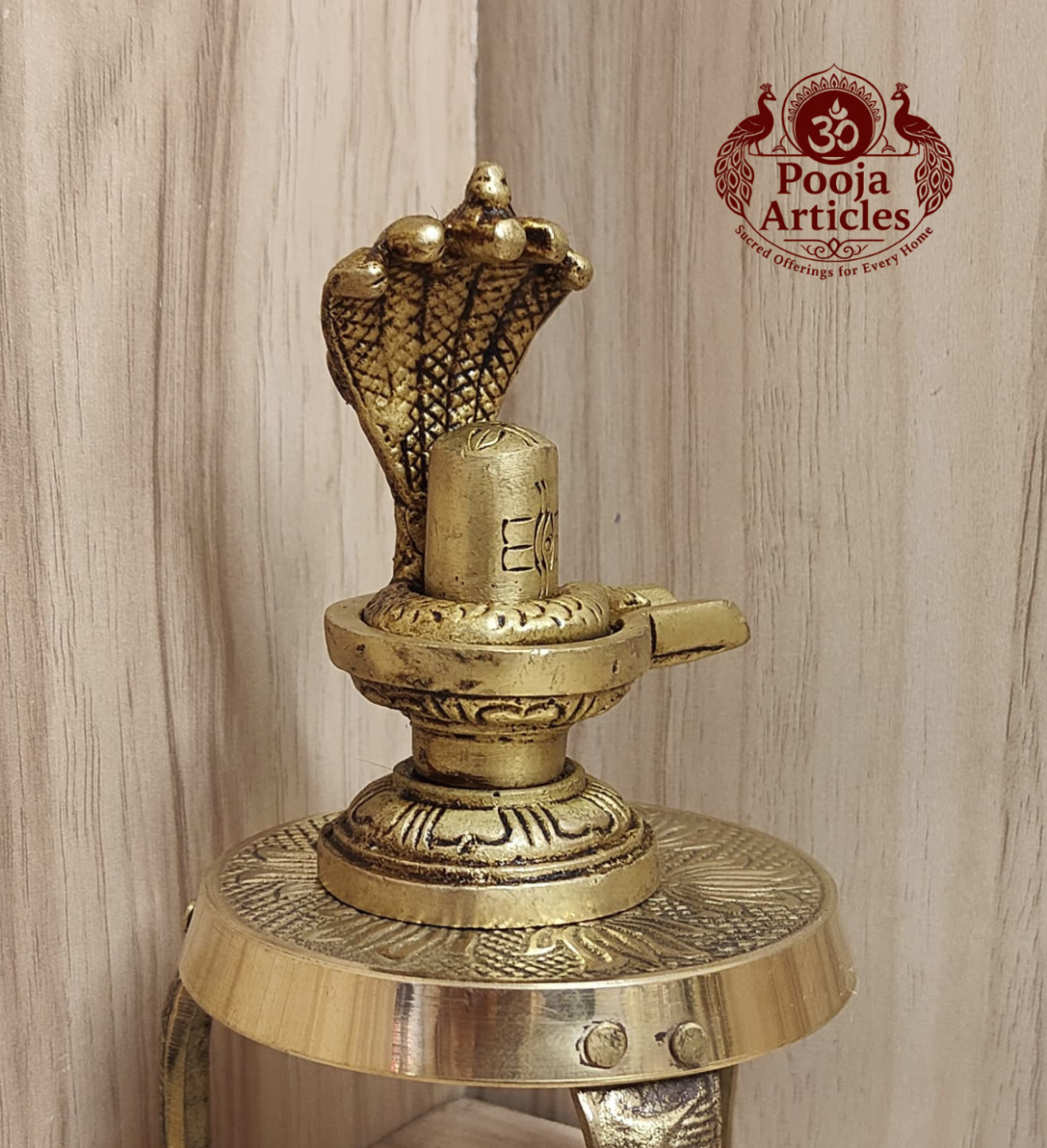 Brass Shiva Lingam Statue 3.4 Inch - Image 3