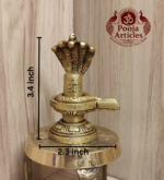 Brass Shiva Lingam Statue 3.4 Inch - Image 2