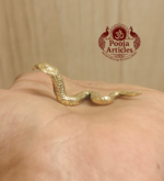 Miniature Brass Snake Cobra Figurine 0.6 Inch
