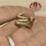 Miniature Brass Snake Cobra Figurine 0.6 Inch