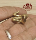 Miniature Brass Snake Cobra Figurine 0.6 Inch