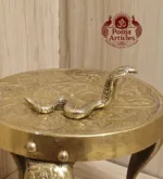 Miniature Brass Snake Cobra Figurine 0.6 Inch