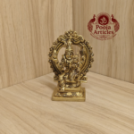 Brass Swarna Akarshana Bhairava Idol 4 Inch