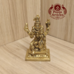 Brass Swarna Akarshana Bhairava Statue 3.5 Inch