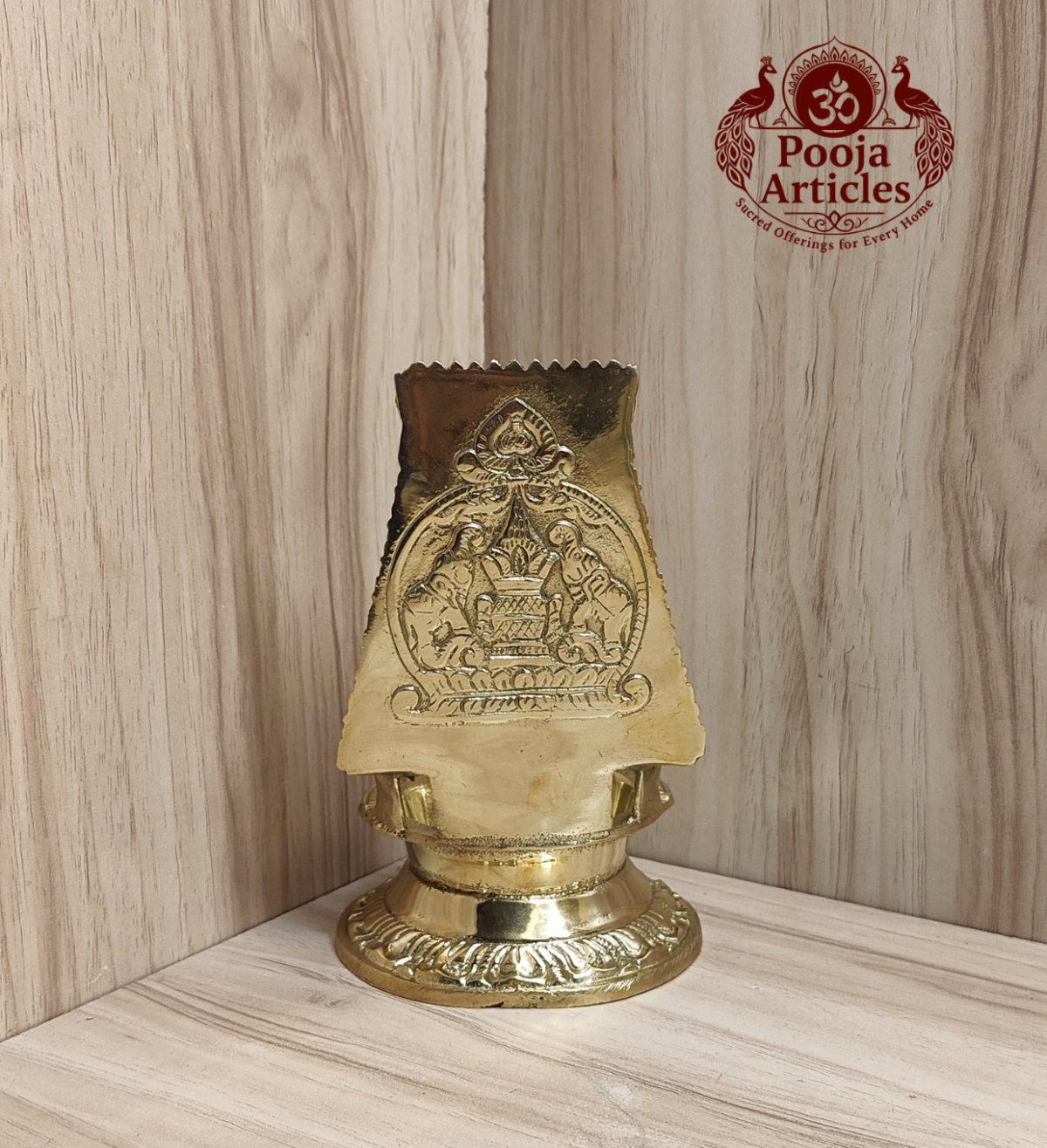 Brass Thiruchendur Gopuram Vilakku 5.5 Inch - Image 5