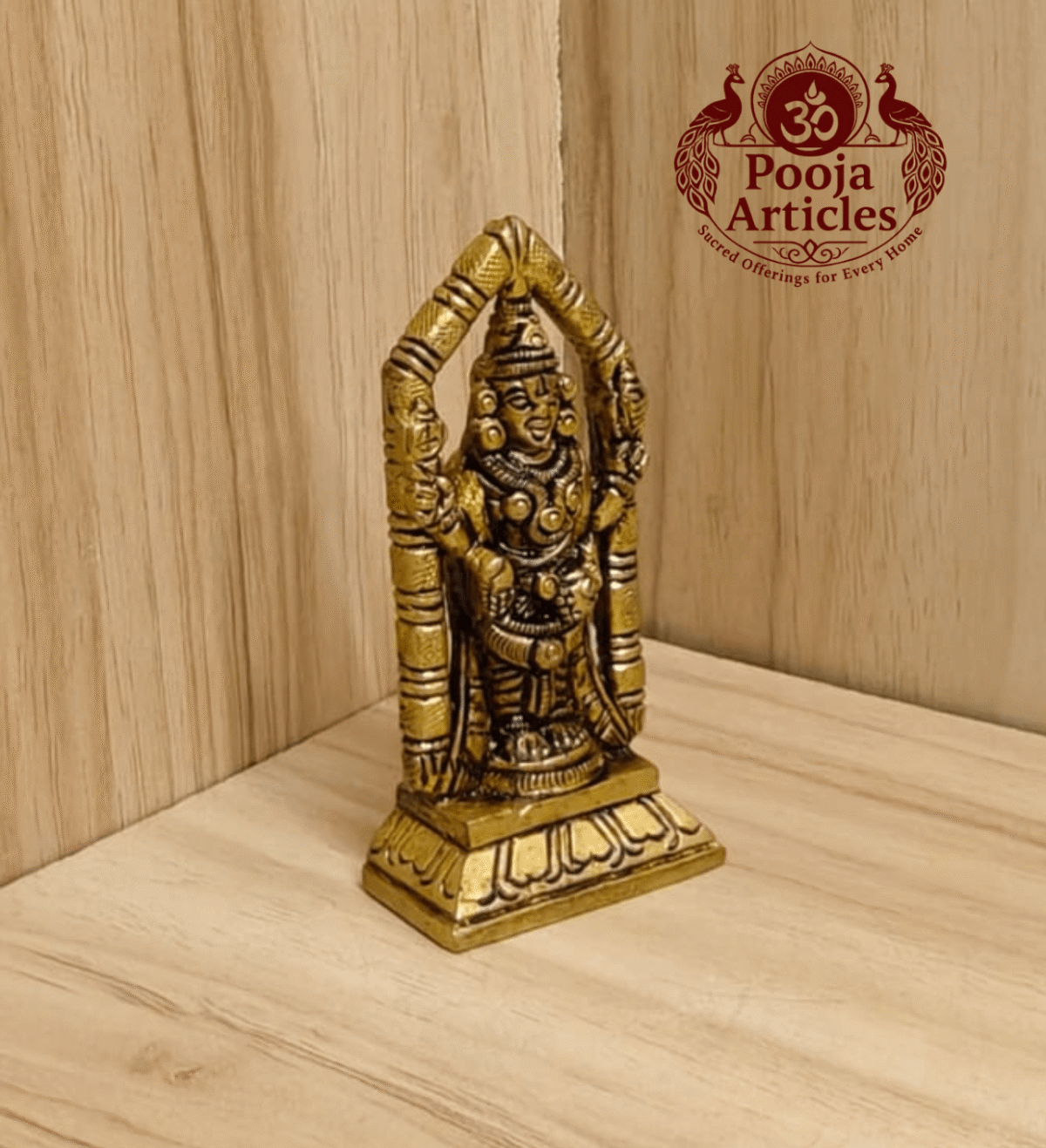 Brass Venkateswara Statue 2.9 Inch
