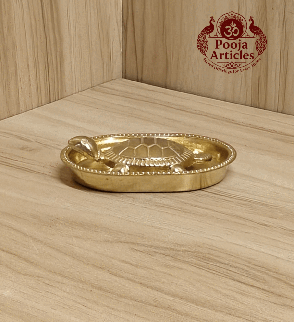 Brass Vastu Tortoise with Plate – Handcrafted Feng Shui Tortoise for Wealth, Stability & Vastu - Image 6