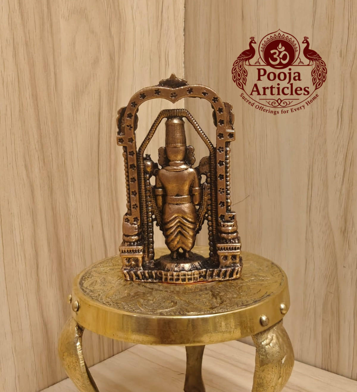 Copper Balaji Idol 3 Inch