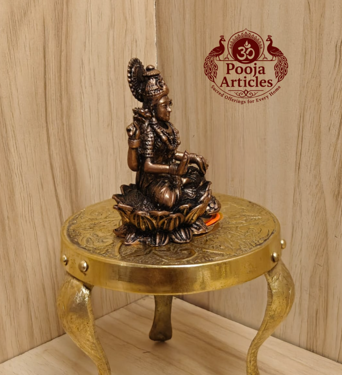 Copper Lakshmi Idol 2.4 Inch