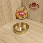 Brass Cow Meena Kumkum Box 2 Inch