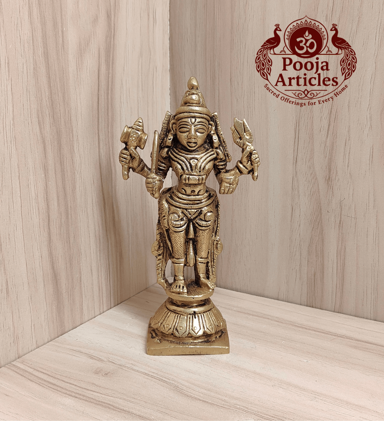 Brass Mariamman Idol 5.2 Inch