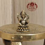 Miniature Brass Ganesh Idol 1.2 Inch