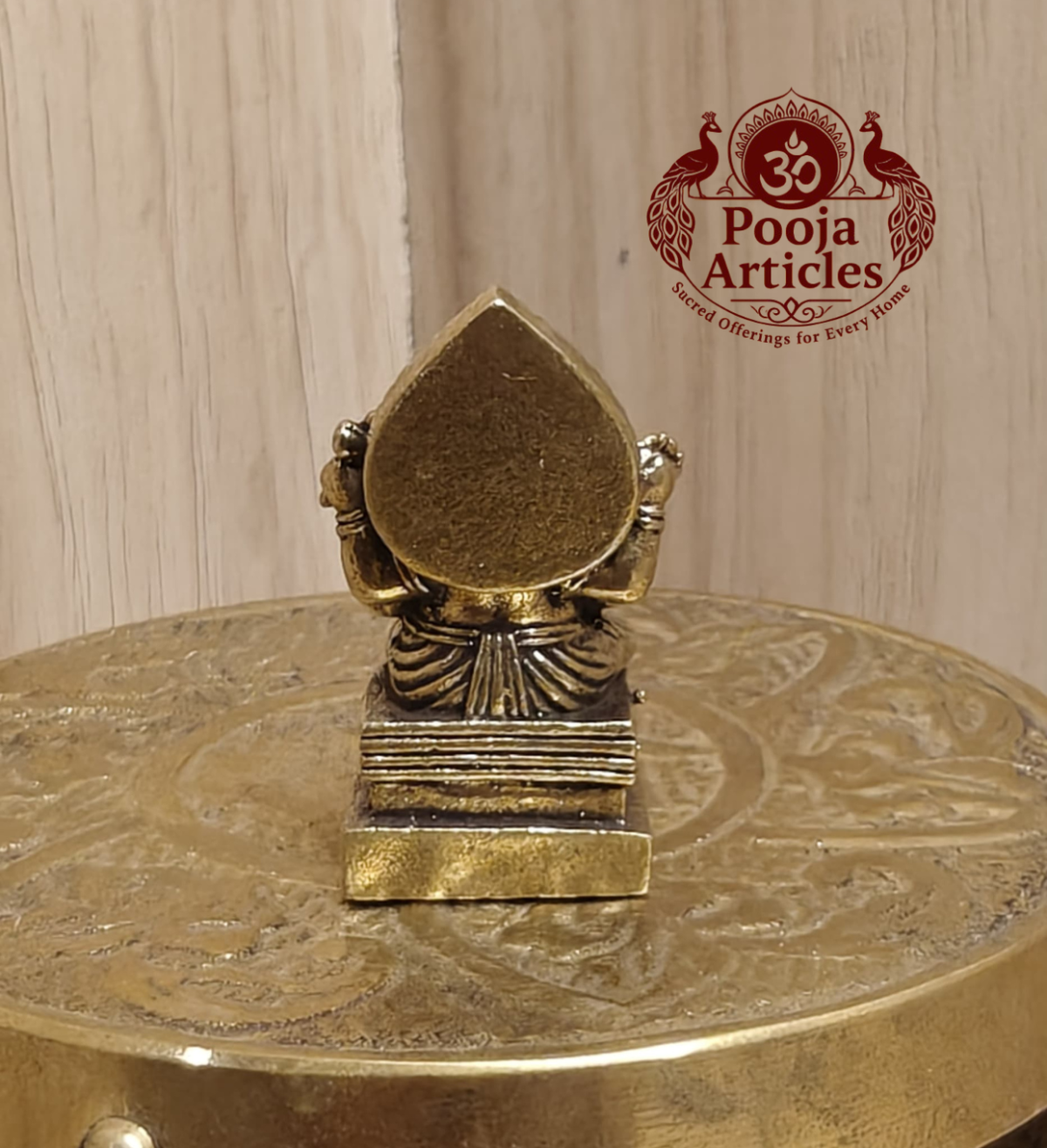 Miniature Brass Ganesh Statue 1.5 Inch