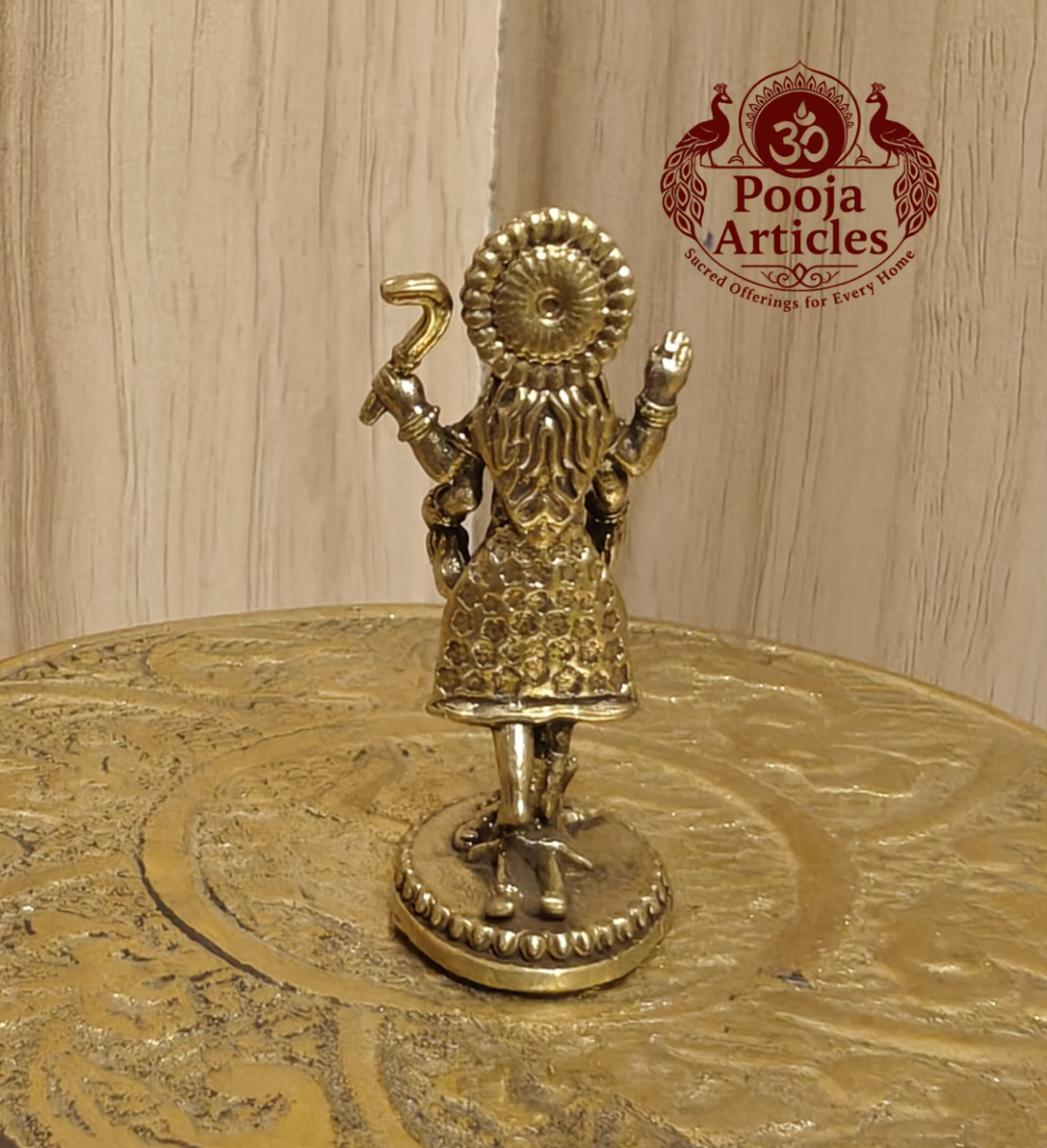 Miniature Brass Kali Statue 1.5 Inch