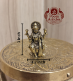 Miniature Brass Lakshmi Statue 1 Inch - Image 2