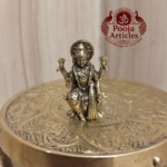 Miniature Brass Lakshmi Statue 1 Inch