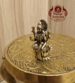 Miniature Brass Lakshmi Statue 1 Inch - Image 4
