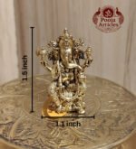 Panchaloha Ganesha Idol 1.5 Inch - Image 2