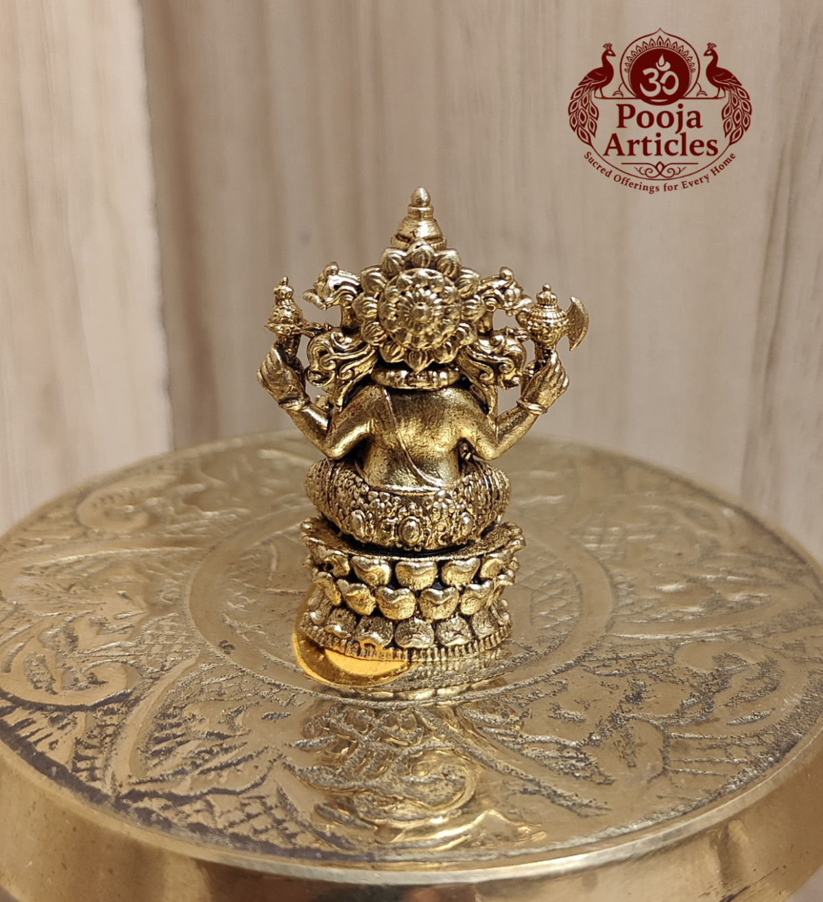 Panchaloha Ganesha Idol 1.5 Inch - Image 5