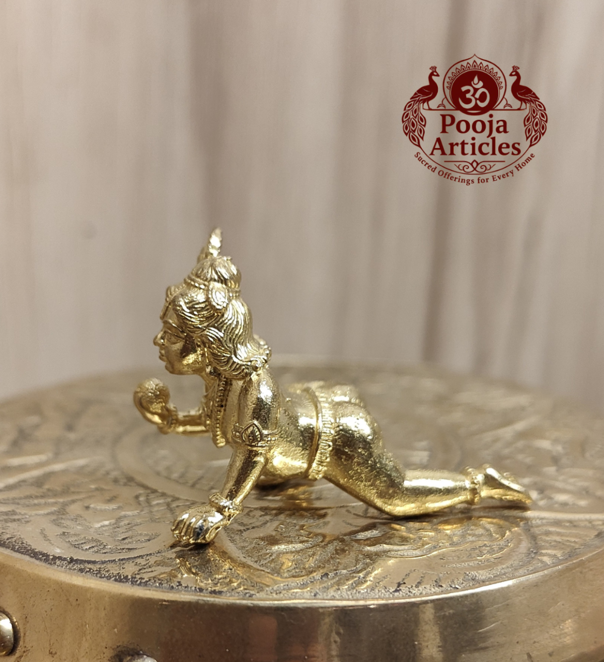 Panchaloha Krishna Idol 1 Inch - Image 4